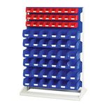 Bott Static Verso Louvre Container Racks | Freestanding Panel Racks | Small Parts Storage