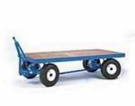 Ackerman 4 wheel steer tug trailers  tight turning circle  forklifts tow tractor trains