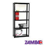 Boltless office shelving systems with 3 shelf levels or 4 and 5 shelves made in the UK