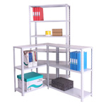 Spur Medium Duty Commercial shelving, Zamba Bolted adjustable Shelving