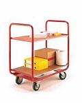 Shelf Trolleys with plywood Shelves & roll cages