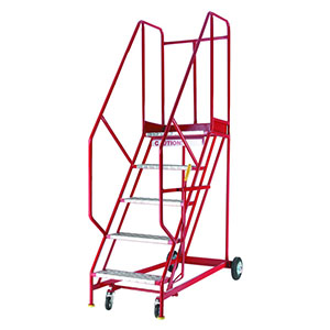 Safety Steps 5 tread- working height 2.75m. 850mm o/a width. Expanded metal and chequer plate safety steps 2 - 3m high 18/s160.jpg