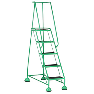 Mobile safety steps 5 tread light use office library safety steps average working height 2.6m-2.8m. 30/s013.jpg