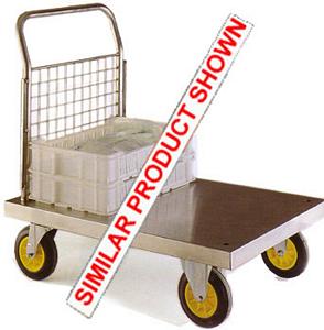 1000mmL x 700mmD Base Only Stainless Steel Mobile Platform Stainless steel food grade sack trucks and trolleys 509SP700 