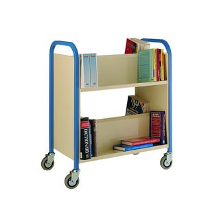 Book trolley (double sided) Multi-tiered trolleys tier tea trolleys & 3 tier trucks with shelves trays or baskets TT21 Red, Yellow, Green, Blue