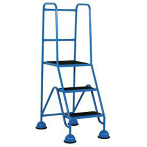 Mobile steps 3 tread larger platform light use office library safety steps average working height 2.2m-2.4m. 41/s222.jpg