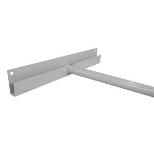 R25GHBSB0500GR Spur Rolled Edge system Hanging Garment rail, consisting of a single rail and 2 supporting rail brackets which can be bolted onto the rolled edge system. Designed to suit our 500mm deep bays. ...