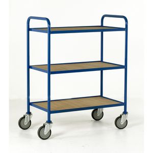 3 tier fixed ply shelves tray trolley 760 x 457 Multi-tiered trolleys tier tea trolleys & 3 tier trucks with shelves trays or baskets 501TT61 Blue, Red