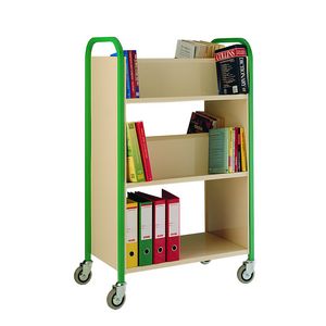 3 tier Book trolley (double sided) Multi-tiered trolleys tier tea trolleys & 3 tier trucks with shelves trays or baskets TT22 Red, Yellow, Green, Blue