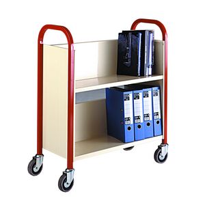 Book trolley (single sided) Multi-tiered trolleys tier tea trolleys & 3 tier trucks with shelves trays or baskets 53/TT24.jpg