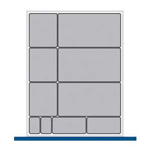 Bott Cubio drawer cabinet plastic box kit A 525x650x100+mmH 43020488.**