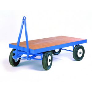 Heavy Duty Tug Trailer - 3000kg 1m x 2m Flatbed Tow Trailers for Forklifts industrial tow tugs and Warehouse Tow trucks 521TR603P 