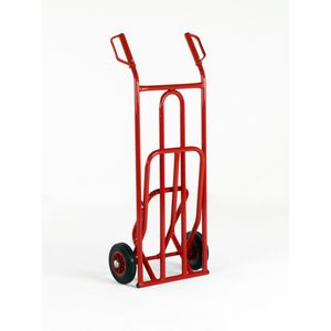 502ST21F Folding toe models Sack Truck with 200mm dia solid rubber tyres. 200Kg capacity, Overall size: 1185H x540W, Toe size: 330L x 300mmW.  High capacity...