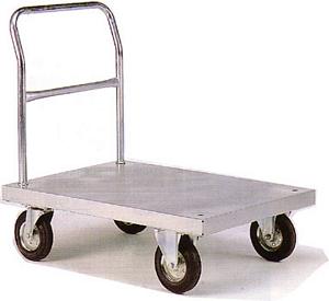 1000mmL x 600mmD Tube End Platform Truck With Zinc Deck Galvanised and zinc plated sack trucks and trolleys 509ZP601T 