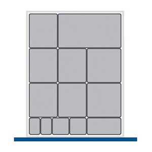 Bott Cubio drawer cabinet plastic box kit B 525x650x75mmH 43020461.**